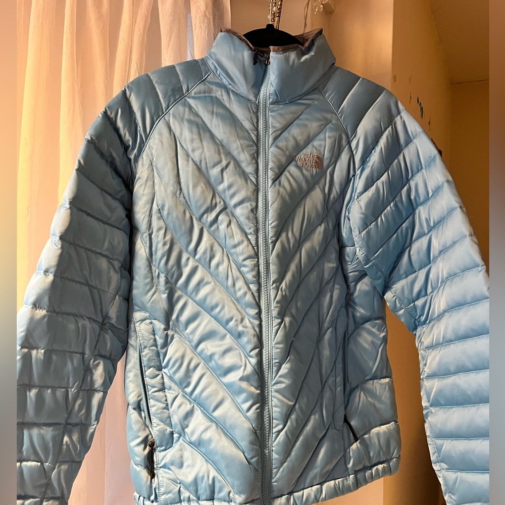 The North Face Women's Sky Blue Puffer Jacket